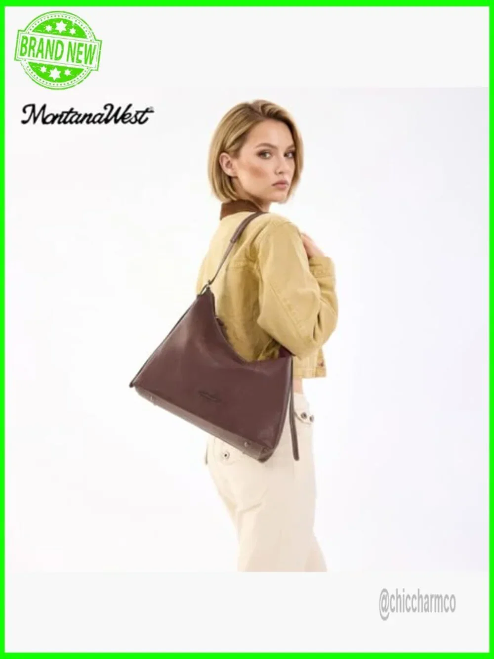 Slouchy Vegan Leather Hobo Bag Crossbody Shoulder Purse Zipper Compartment